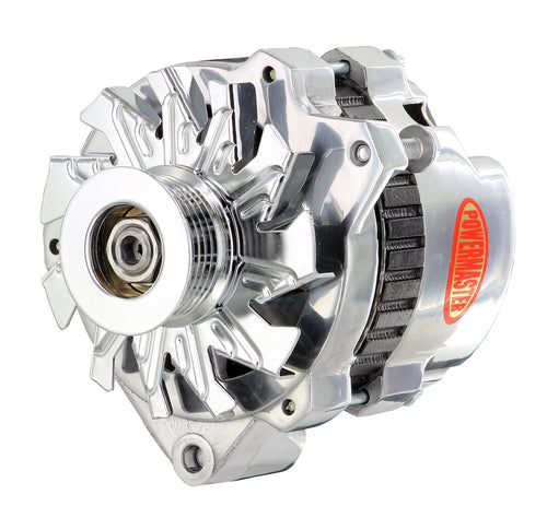 678608 Powermaster Alternator (GM CS130 Polish 140A XS Volt 6 grv Pulley Offset Right), 1 Pack