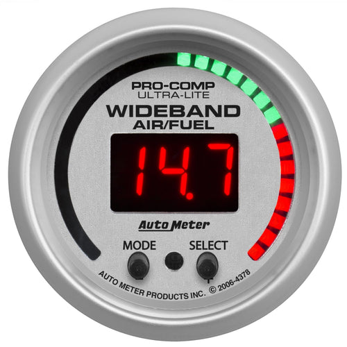Auto Meter Ultra-Lite 4378 Digital Wideband Air and Fuel Ratio Kit