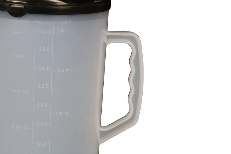 Heavy Duty WirthCo 94046 Graduated Measuring Container with Spout - 4.5 Quart Capacity Funnel king