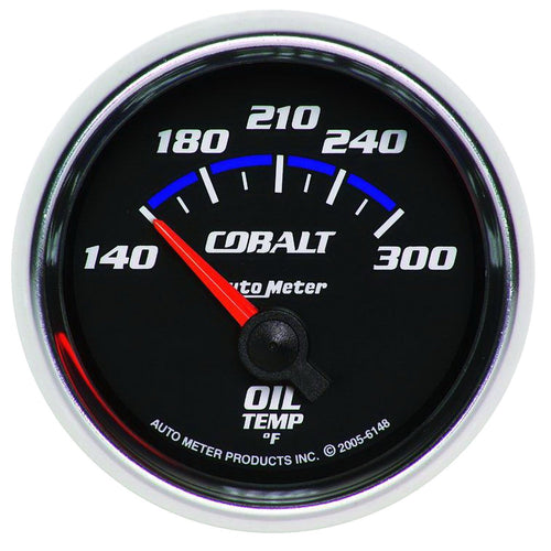 Cobalt Auto Meter 6148 Short Sweep Electric Oil Temperature Gauge