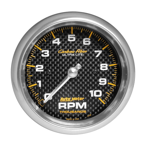 AUTO METER Carbon Fiber 4798 Electric in-Dash Tachometer 3.375 in.