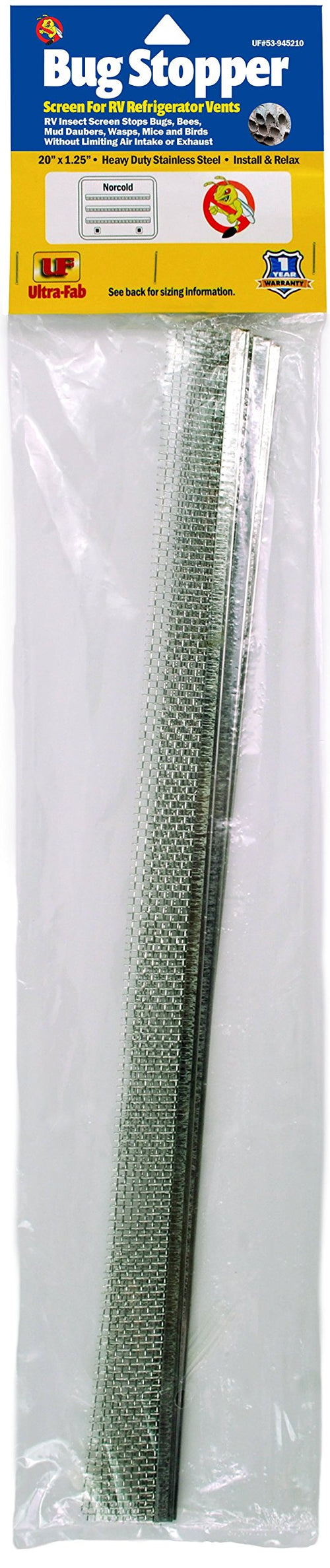 Bug Stopper Ultra-Fab Screen for RV Refrigerator Outside Vents 53-945210