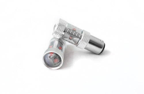 Race Sport RS1157HPA 1157 Hi Power Blast Series 30W CREE LED Replacement Bulbs - Pair (Amber Color)