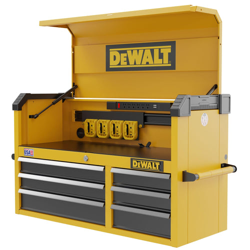 DEWALT 41 Inch Tool Chest with 6 Drawers, 100lb Drawer Capacity, DEWALT Workshop Storage System Compatible (DWST41061)