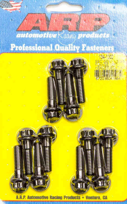 ARP Chromoly 134-1202 Header Bolt Kits, Chevrolet Gen III/LS Series, 3/8˝ wide