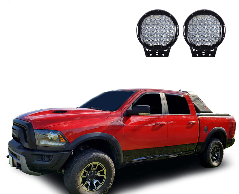 Roll Bar Vigor Incl.Set of 9" Black Round Led Light Modular Black Compatible with Silverado 1500/Sierra 1500 07-25 | Ram 1500 09-10|Ram 1500 11-25|Ford F-150 09-25|Toyota Tundra 07-25
