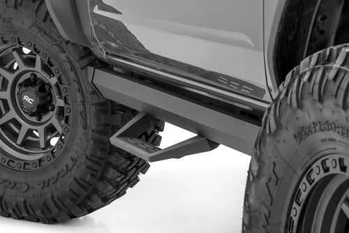 Rough Country Aluminum SRL2 Side Steps for Ford Bronco (2021-2025) 2-Door - Modular Running Boards with Adjustable Step Placement