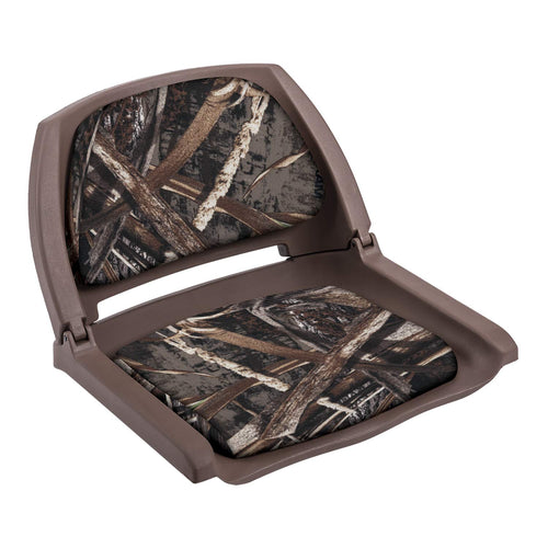Camo Padded Fold Down Seat Wise 8WD139CLS-B-733, Max 5/Brown Shell, Realtree Max 5, standard