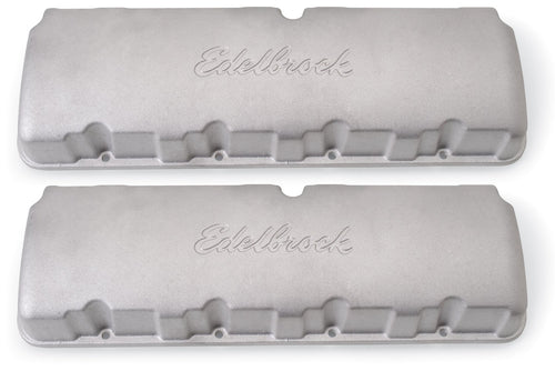 Chevy Edelbrock 4259 Racing Series Valve Cover For Big Victor Head Racing Series Valve Cover