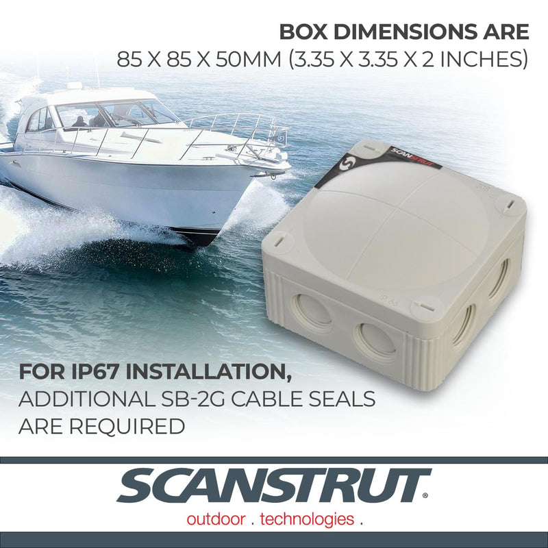 Waterproof Electrical Junction Box SB-8-5 - Scanstrut 5-Way