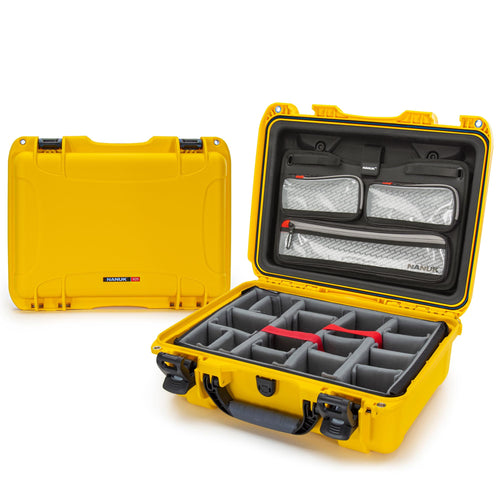 Pro Photo Kit Nanuk 925 – Waterproof Travel Camera Hard Case with Padded Dividers & Lid Organizer, 18.7” x 14.8” x 7”, Dustproof & Impact-Resistant Airline Carry-On Approved – Yellow