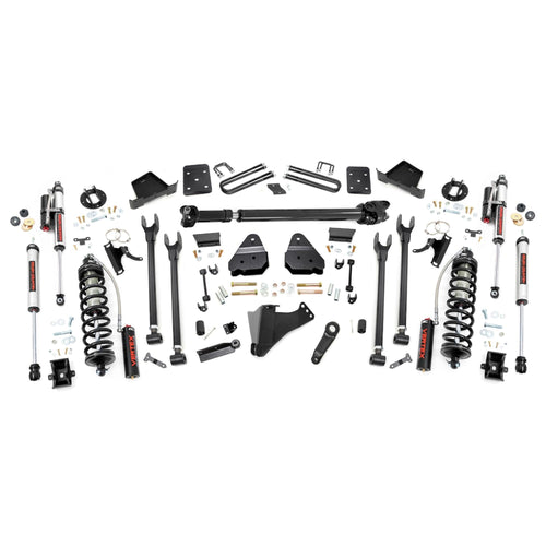 6" Rough Country Coilover Lift Kit for 17-22 Ford Super Duty | 4 Link - 50759
