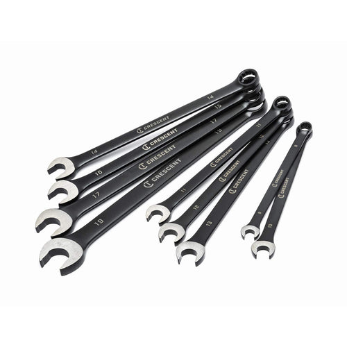 Crescent 12 Point 9 Piece Long Pattern Combination Metric Wrench Set - CCWS9BM
