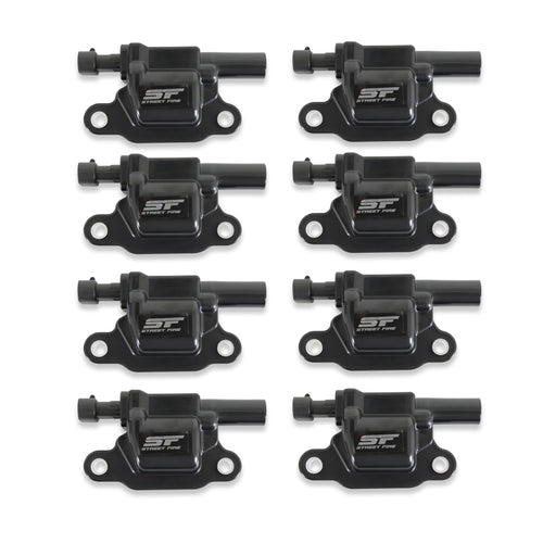 55118 MSD Street Fire Ignition Coils - Black - 8-Pack