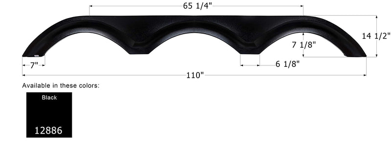 Fender Skirt ICON, Triple, KZ, FS2886, Black