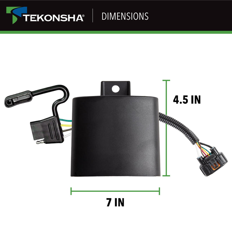 Tow Harness Tekonsha T-Connector Black 118784