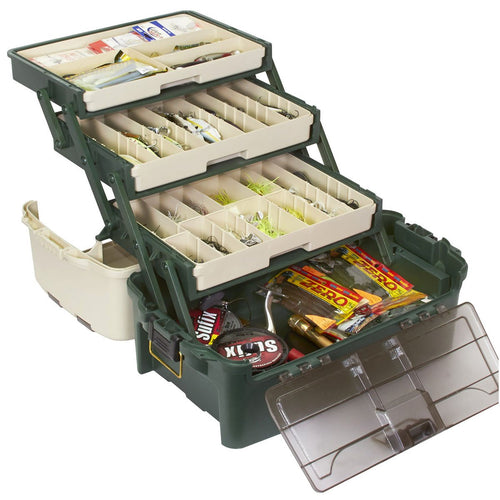 Hybrid Plano Tackle System, One Size, White and Green, Premium Tackle Storage with Removable Drawers, Fits StowAway Utility Boxes, Storage for Fishing