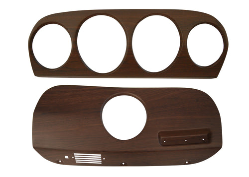 Deluxe Walnut Dash Inserts Scott Drake C9ZZ-10838-WMIK