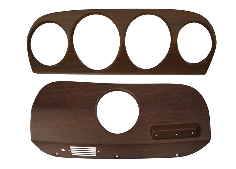 Deluxe Walnut Dash Inserts Scott Drake C9ZZ-10838-WMIK