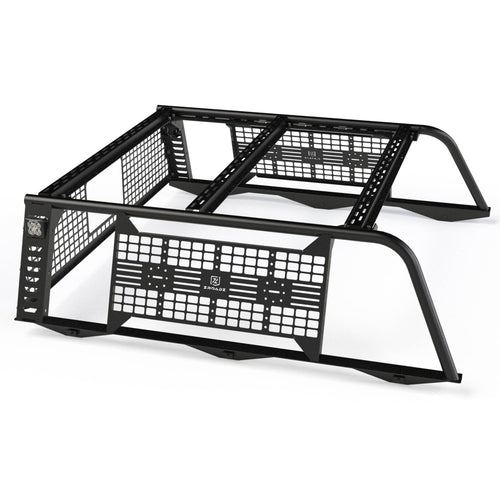 ZROADZ Overland MOLLE Truck Rack, Compatible with 2016-2025 Toyota Tacoma (2) 3 Inch White ZROADZ LED Pod Lights - Part # Z859101