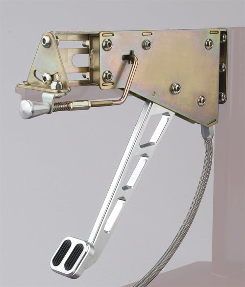 Billet Aluminum Foot Brake Lokar EFB-9009 with Windowed Arm and Oval Pad