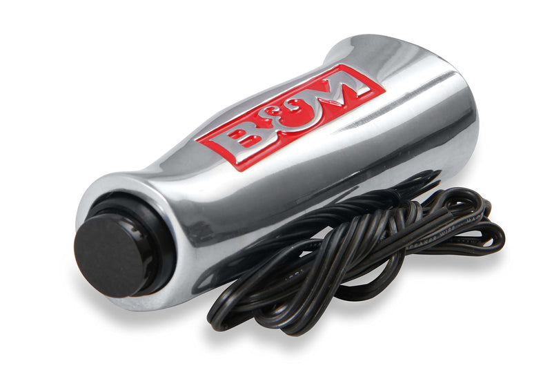 Brushed Aluminum B&M 80658 T-Handle Shifter Grip with Button and SAE Thread Inserts