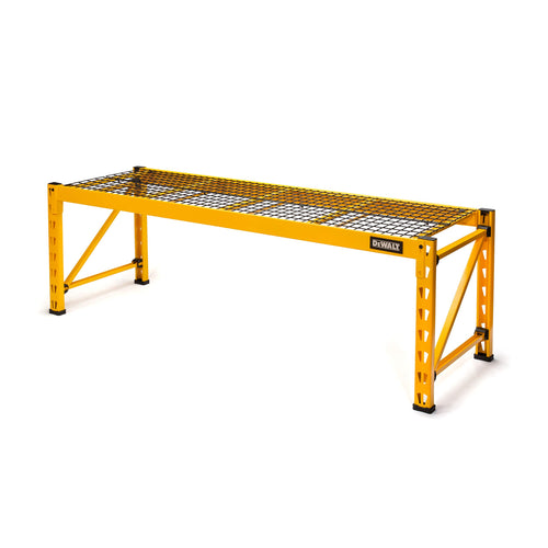 DEWALT 6-Foot Single Shelf Wide Industrial Rack Extension Kit, Add 2 Feet of Extra Height to 6-ft Storage Racks, 2,500-lb Capacity, Powder-Coated Steel, NOT Compatible with 4-Foot Wide Shelf