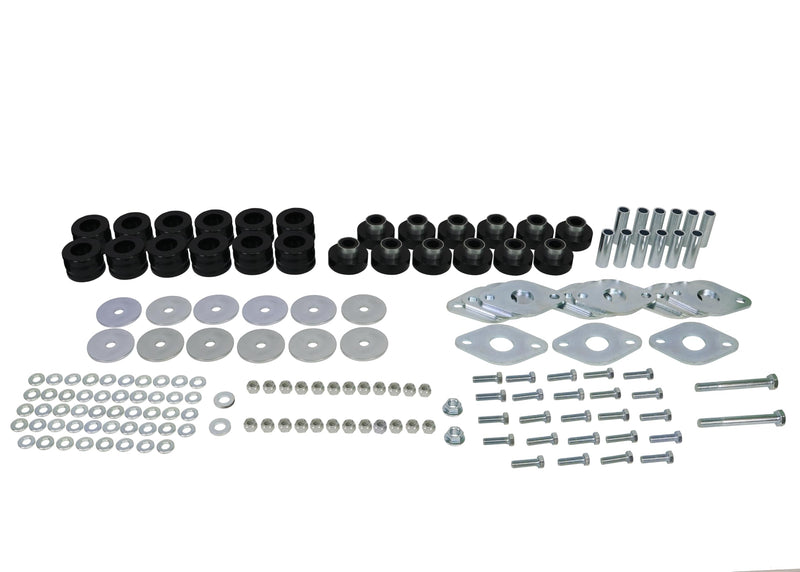 W93568 Whiteline Body Mount Bushing Assembly Compatible with 07-14 Wrangler