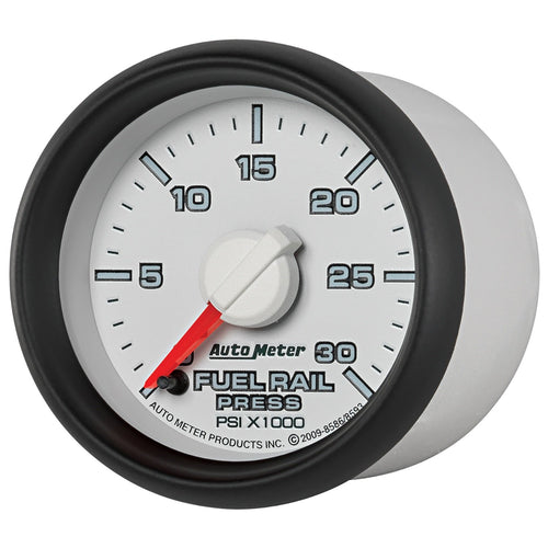 Auto Meter 8586 2-1/16" Fuel Rail Pressure Gauge 0-30000 PSI for 2003-2007.5 Dodge Cummins 5.9L GM Duramax LB7 and LLY