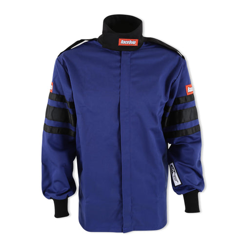 RaceQuip 110 Series 111022RQP Driving Jacket SFI 3.2A/1 Blue/Black Stripe Small