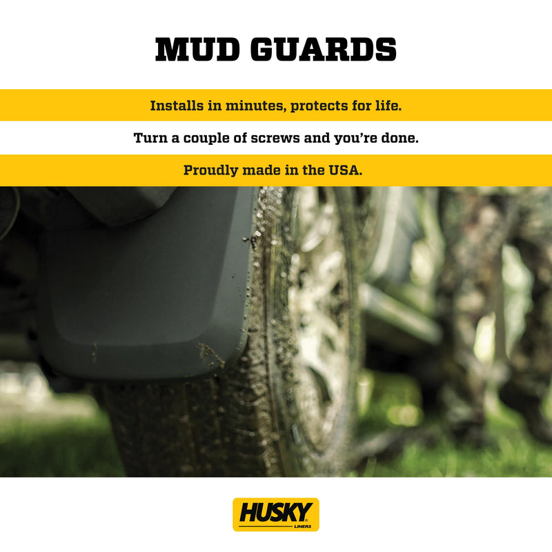 Rear Mud Guards - Husky Liners | 2017 - 2020 Ford F-150 Raptor, Rear Set - Black, 2 Pc. | 59491