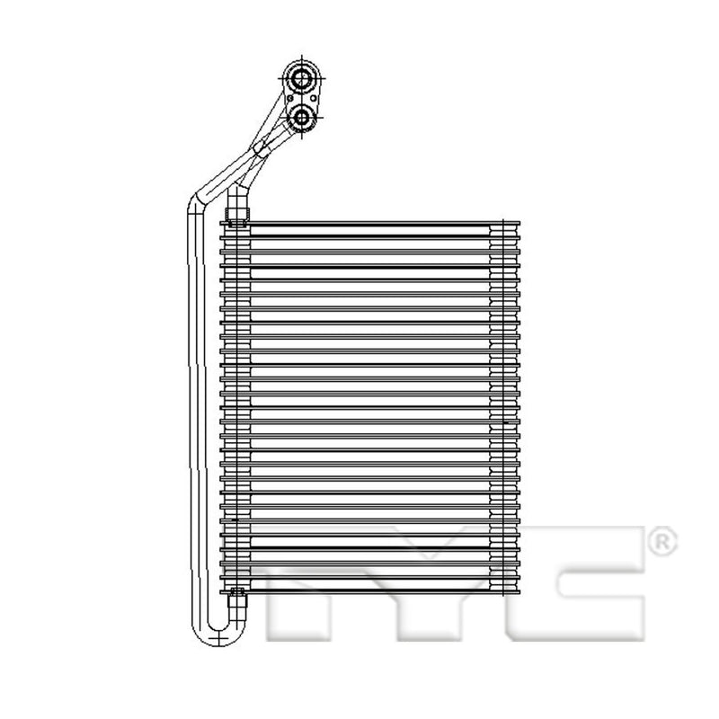 Replacement TYC 97216 Evaporator