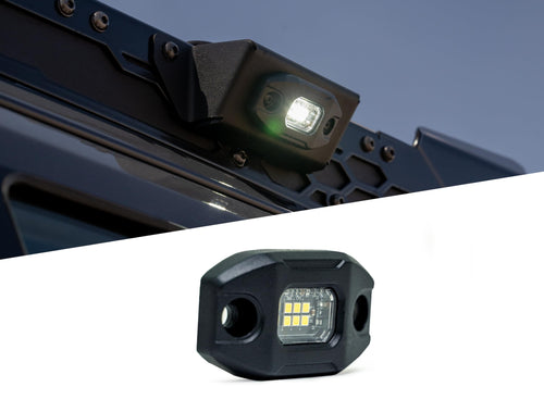 Micro Elite DV8 Offroad Utility Lights | (6) 1.5 W LEDs per Light | 945 Lumens | Flood Light Pattern | 6500K Color | Water & Dust Resistant | Universal Design | Aluminum Housing | Sold as a Pair