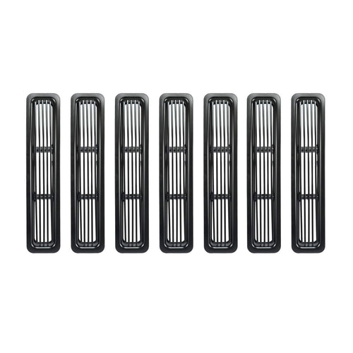 Grille Insert, Black | Rugged Ridge Billet Style | 11401.03 | Fits 1997-2006 Jeep Wrangler TJ