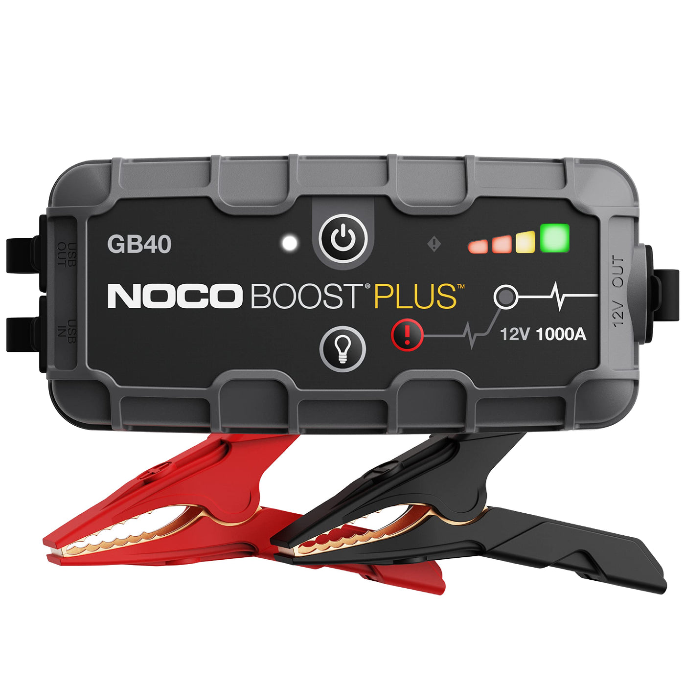 1000A NOCO Boost GB40: UltraSafe Jump Starter – 12V Lithium Battery Booster Pack, Portable Jump Box, Power Bank & Jumper Cables - for 6.0L Gas and 3.0L Diesel Engines