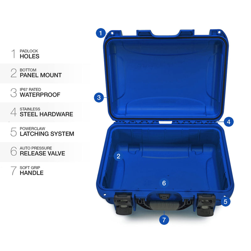 Blue Nanuk 920 Waterproof Hard Case Empty (920-0008)