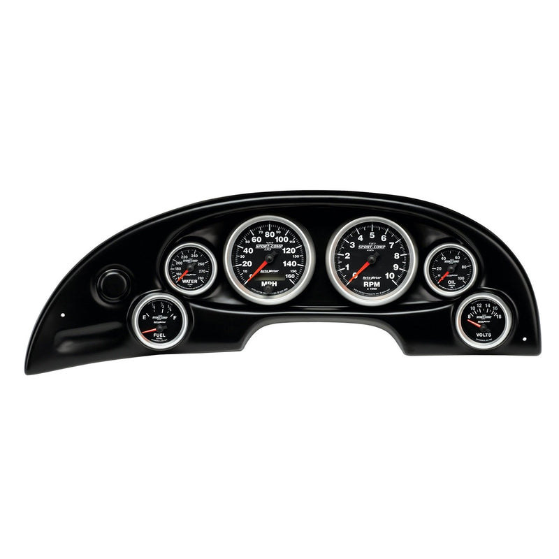 Combination Auto Meter Black Race Panel 10008
