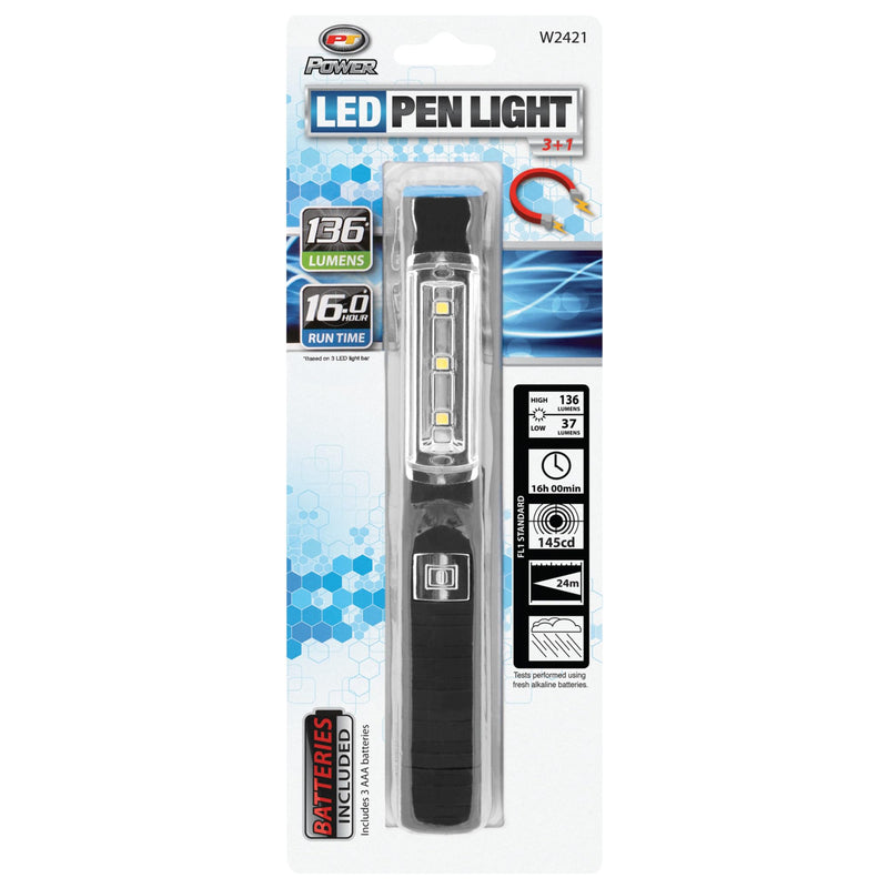 W2421 Performance Tool 136 Lumen Multi Function 3 + 1 LED Blue Penlight (Sold as 1 Flashlight)