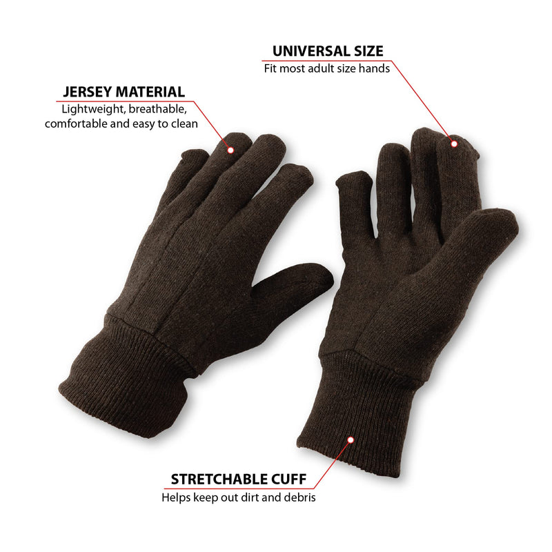 W89024 Performance Tool Lightweight Cotton Polyester Blend All-Purpose Gloves, Stretchable Cuff, Reusable, Great for Light Duty Applications, 1 Pair