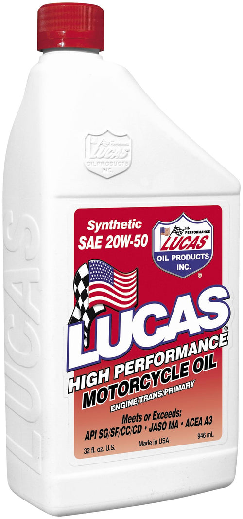 SYN SAE 20W-50 Oil Lucas Oil 10702(6 PER CASE)