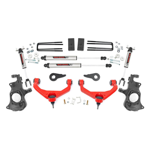3.5" Lift Kit Rough Country for 2011-2019 Chevy/GMC 2500/3500 2WD/4WD - 95770RED