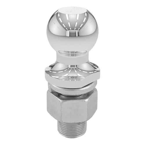CURT Chrome Trailer Hitch Ball 40069, 10,000 lbs, 2-Inch Diameter, 1-1/4 x 2-5/8-Inch Shank