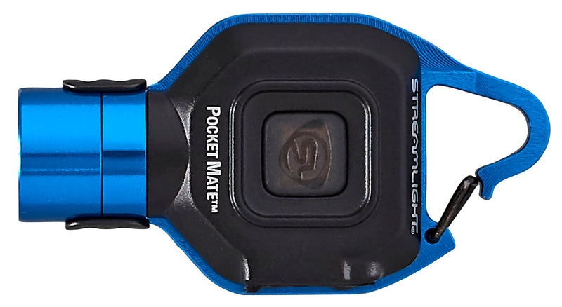 Pocket Mate Streamlight 73302 325-Lumen USB Rechargeable Pocket Keychain/Clip-on Flashlight, Blue
