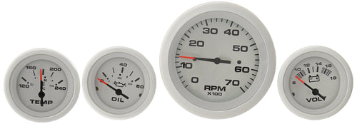 Arctic Twin Engine Sierra International 69724P Add On IB/IO 4 Gauge Set Includes Tach, Oil Press & Water Temp Gauges