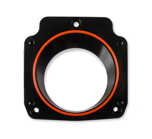 Holley 860020 Sniper EFI Throttle Body Adapter Plate 78mm to 92mm Black
