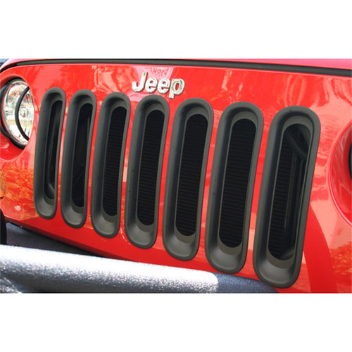 Grille Insert Kit, Black | Rugged Ridge | 11306.30 | Fits 2007-2018 Jeep Wrangler JK