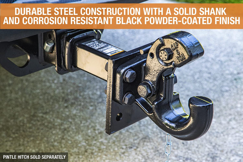 PM105 Buyers Products Pintle Hook Mount – 2 Position Adjustable Trailer Hitch Receiver for 2 Inch Trucks, 15,000 lb MGTW – Heavy-Duty Tow Hitch, 3,000 MVL Rated, 10.25"