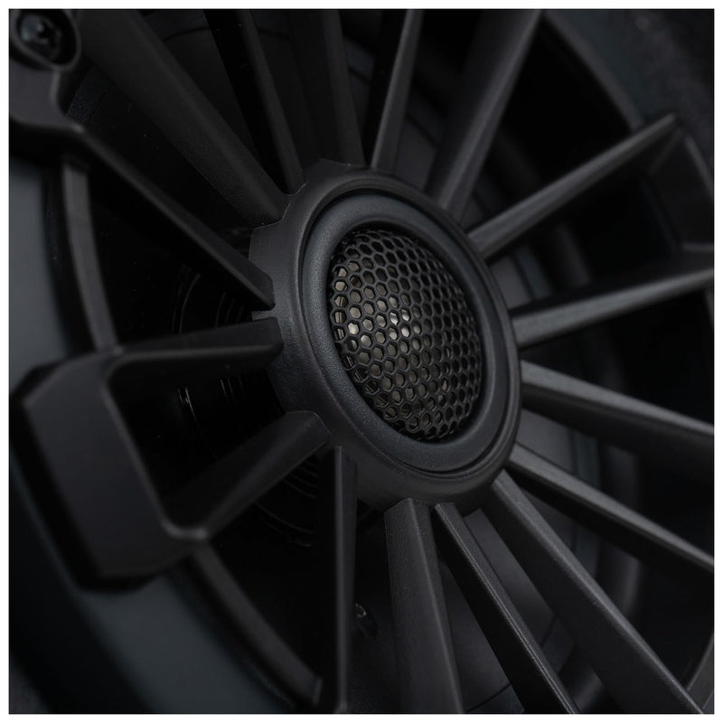 MB Quart Stage 4 MBQD-STG4A-1 320W Visor Audio System for Can-Am Defender with Four 6.5-Inch Speakers, IP67 Rated, Plug-and-Play Kit, Black