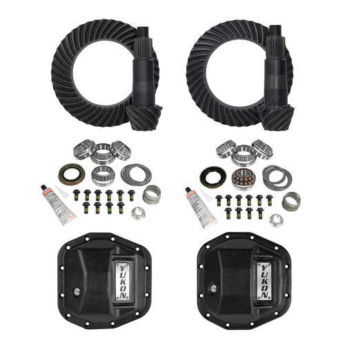 Yukon Gear & Axle Jeep JL/JT Stage 2 Re-Gear Kit w/Covers for Dana 44, 5.38 Ratio, 28 Spline - YGK070STG2