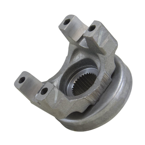 Yoke for GM 9.5 Differential Yukon Gear & Axle (YY GM12470384) for '98 and newer GM 9.5" with a 1350 U/joint size and triple lip design. 3.625" snap ring span, 1.188" cap diameter